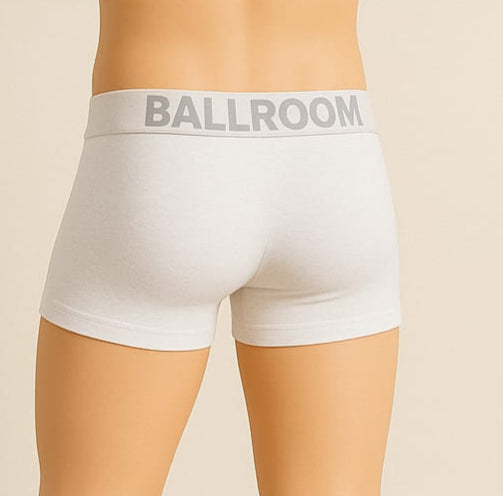 Ballroom Boxer Shorts (White)