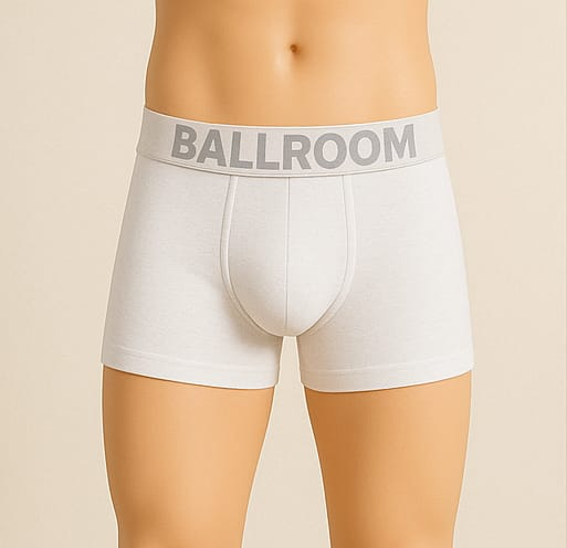 Ballroom Boxer Shorts (White)