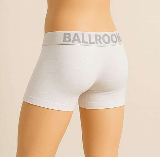 Ballroom Boxer Shorts (White)