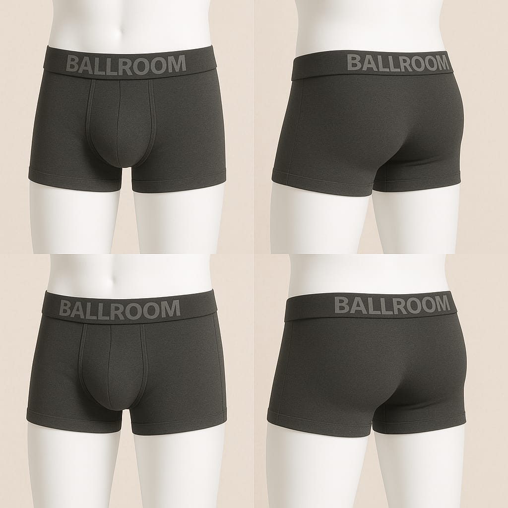 Ballroom Boxer Shorts (Grey)