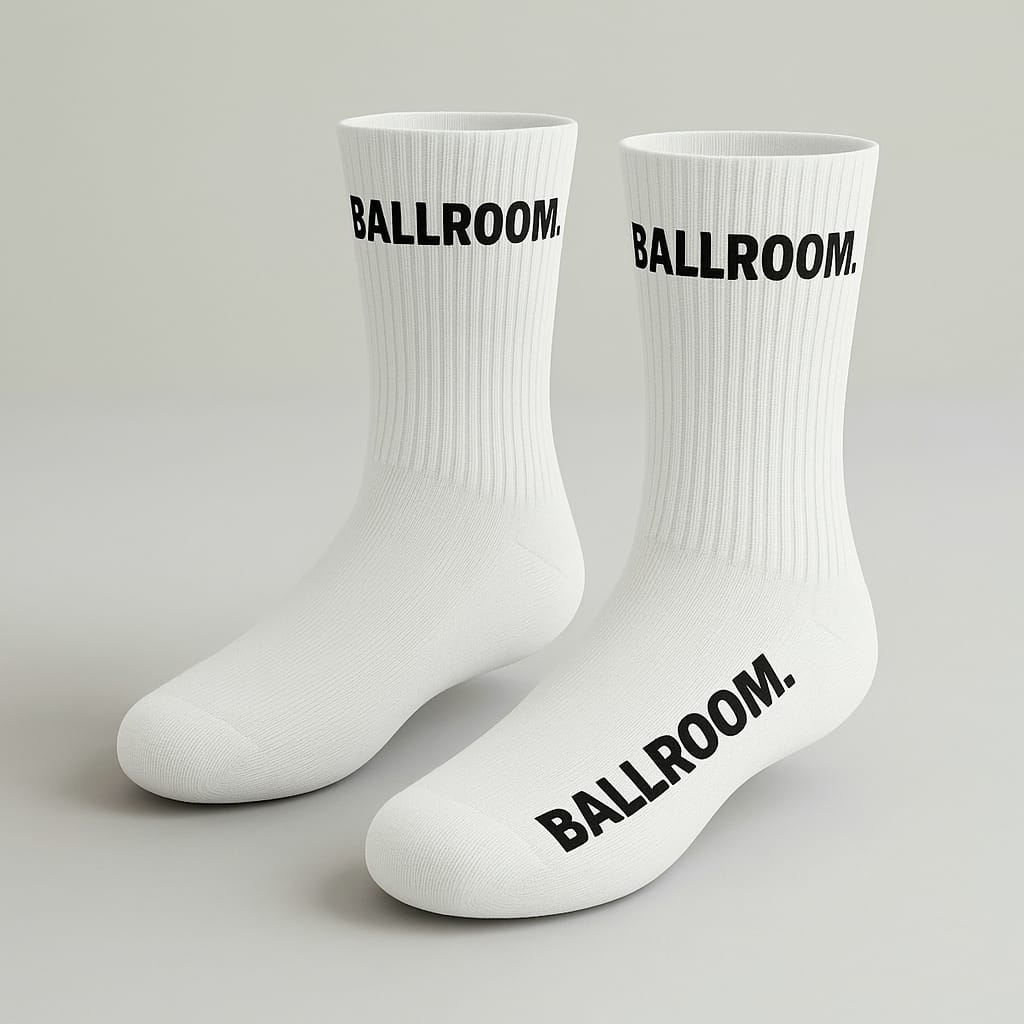 Ballroom Socks (White)
